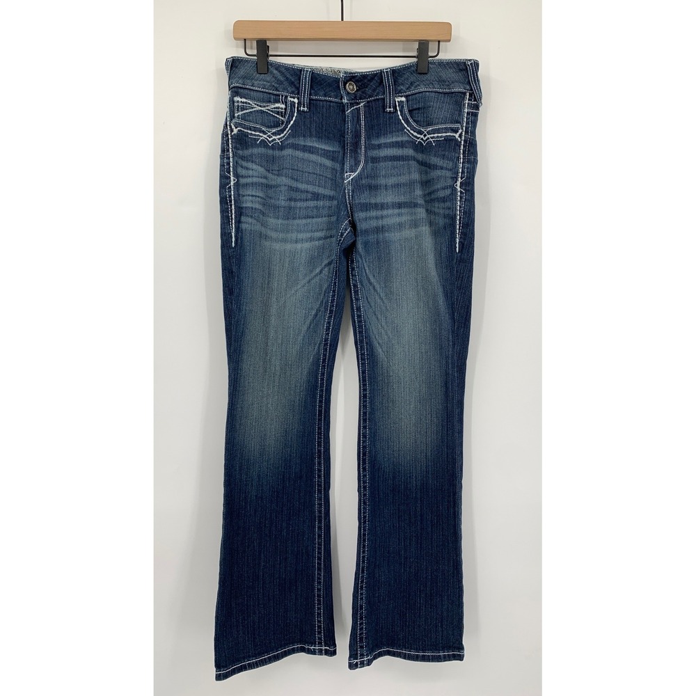 Ariat Women's Dark Wash Boot Cut Jeans - Picture 2 of 10